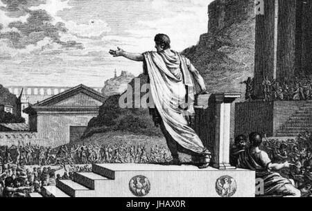 Gaius Gracchus Volkstribun Stockfoto