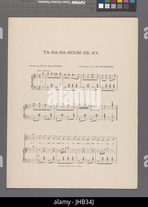 Ta Ra Ra Boum de-Ay! (NYPL Hades-448666-1695823) Stockfoto