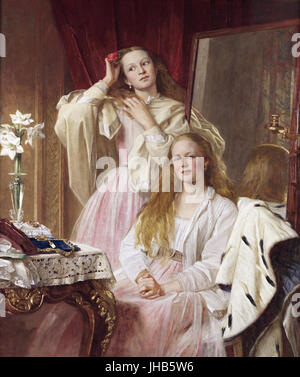 Emma und Federica Bankes Soughton Halle, von Henry Tanworth Wells Stockfoto