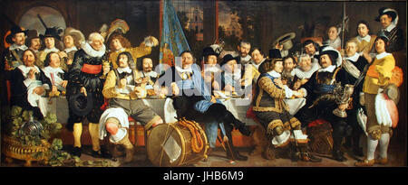 Bartholomeus van der Helst Schuttersmaaltijd ter Viering van de Vrede van Münster Stockfoto