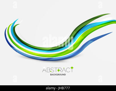 Farbstreifen mit glänzenden Lichteffekte, Welle Linie Abstract background - Kurve Farblinien in Motion-Konzept und mit Licht und Schatten-Effekte. Gegenwart Stockfoto