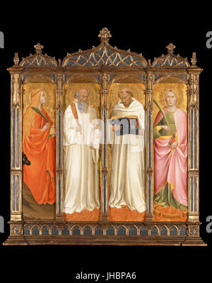 Gaddi, Agnolo - St. Maria Magdalena, St. Benedikt, St. Bernhard von Clairveaux und St. Katharina von Alexandrien Stockfoto