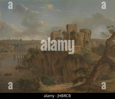Hendrik Frans de Cort - Chepstow Castle- Stockfoto