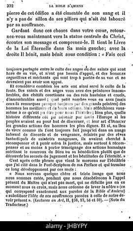 John Ruskin - La Bible Amiens - 332 Stockfoto