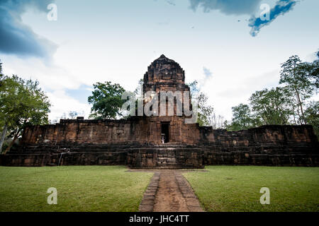 Der Tempel Bayon-Stil im Geschichtspark Mueang Sing, Kanchanaburi Thailand Stockfoto