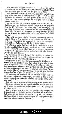 Manifest der Kommunistischen Partei (Marx) 019 Stockfoto