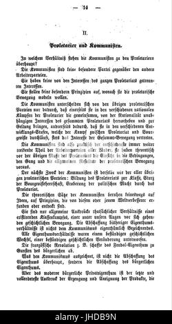 Manifest der Kommunistischen Partei (Marx) 014 Stockfoto