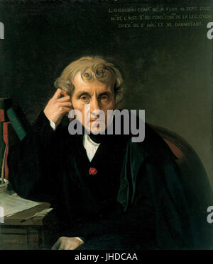 Jean-Auguste-Dominique Ingres - Luigi Cherubini- Stockfoto