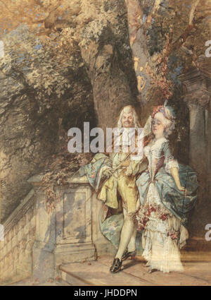 Ernst Erwin Oehme - Galantes Paar Stockfoto