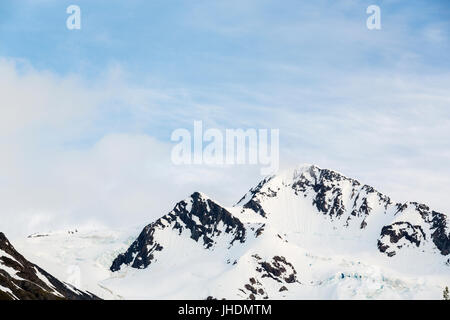 Berg, Byron Gletscher, Portage, Girdwood, Halbinsel Kenai, Alaska, USA Stockfoto