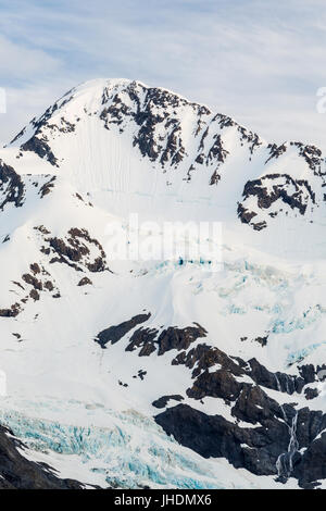 Berg, Byron Gletscher, Portage, Girdwood, Halbinsel Kenai, Alaska, USA Stockfoto