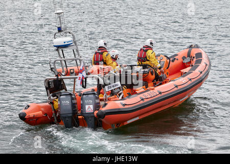 Bangor Rnli-Rettungsboot Jessie Hillyard auf Sicherheit Demonstration Nordirland Stockfoto