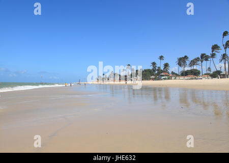 Menschen, Cumbuco Strand, Hauptstadt, Fortaleza, Ceará, Brasilien. Stockfoto