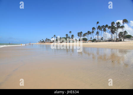 Menschen, Cumbuco Strand, Hauptstadt, Fortaleza, Ceará, Brasilien. Stockfoto