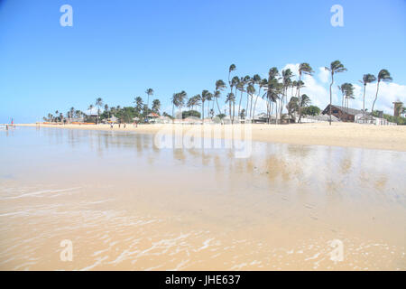 Menschen, Cumbuco Strand, Hauptstadt, Fortaleza, Ceará, Brasilien. Stockfoto