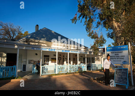 Restaurant und Fotostudio in Prince Albert, Karoo Stadt Little Karoo, Südafrika, Afrika Stockfoto