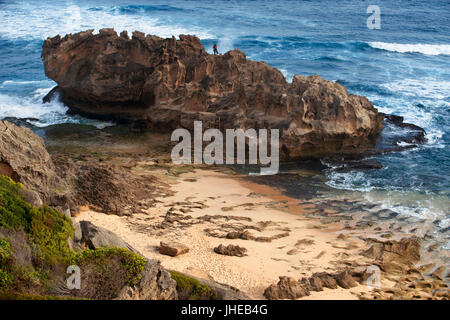 Küste Strand auf der Garden Route, Brenton on Sea, Eden District Municipality, Provinz Western Cape, Südafrika Stockfoto