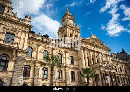 Rathaus, genommen von Darling Street, Cape Town, Western Cape Province, Südafrika Stockfoto