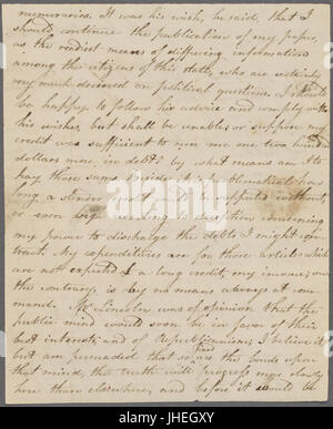 Brief von Samuel Morse (NYPL b11904004-5215406) Stockfoto