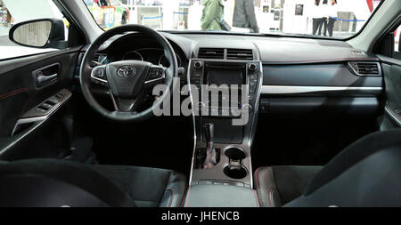 2015 Toyota Camry XSE Interieur Stockfoto