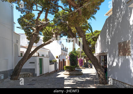 die alten Boffe Bezirk in Anacapri auf der Insel Capri, Italien. Stockfoto