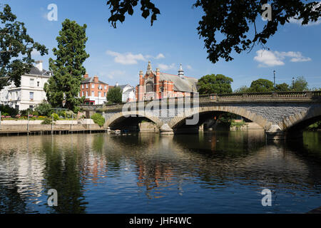 Fluß Avon, Evesham, Worcestershire, England, Vereinigtes Königreich, Europa Stockfoto