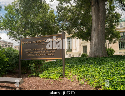 National Academy of Sciences unterzeichnen in Washington Stockfoto