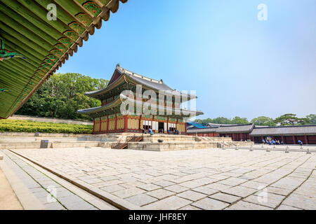 Changdeokgung Palace am 17. Juni 2017 in Stadt Seoul, Südkorea - Tourenziel Stockfoto