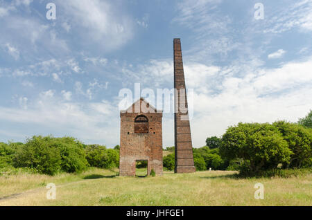 Cobb Maschinenhaus in Warrens Hall Park in Dudley, die einmal Wasser aus den lokalen Kohlengruben gepumpt Stockfoto