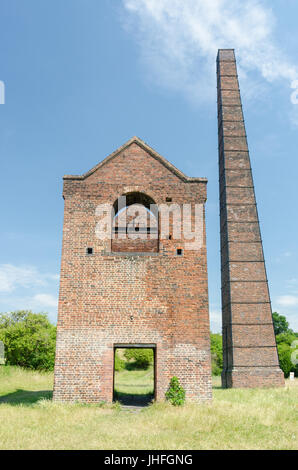 Cobb Maschinenhaus in Warrens Hall Park in Dudley, die einmal Wasser aus den lokalen Kohlengruben gepumpt Stockfoto