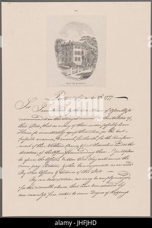 Whipple, William. Portsmouth. Zu Oberst Josiah Wentworth (NYPL b11868620-5338876) Stockfoto