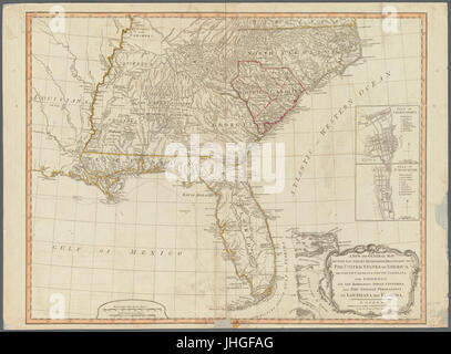 Eine neue und allgemeine Karte des südlichen Besitzungen, die Zugehörigkeit zu den Vereinigten Staaten von Amerika (NYPL b20643864-5452687) Stockfoto
