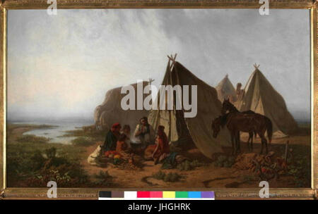 Jaroslav Vesin 1859-1915 - Cikansky tabor Stockfoto