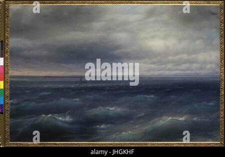 Ivan Konstantinovic Ajvazovskij 1817-1900-Cerne mehr Marina Stockfoto