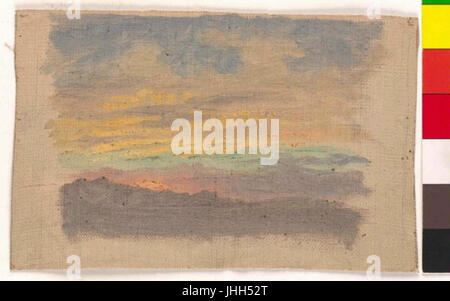 Karl Javurek 30. (7) 1815-24. (3) 1909 - Studie Zapadu slunce Stockfoto