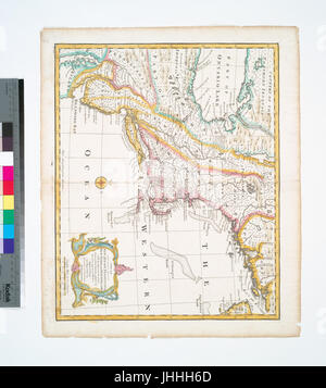 Eine neue, genaue Karte der Pensilvania, New York, New Jersey und New England - mit den angrenzenden Ländern (NYPL b15307594-434507) Stockfoto