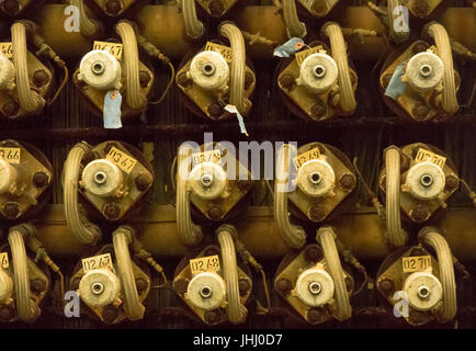 Detail der Vorderseite des Reaktors, The B Reaktor Hanford, nahe Richland, Washington Stockfoto