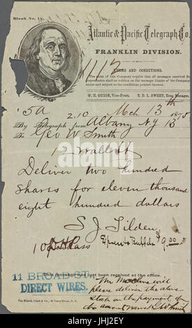 Korrespondenz mit Tilden (NYPL b11652246-2053020) Stockfoto
