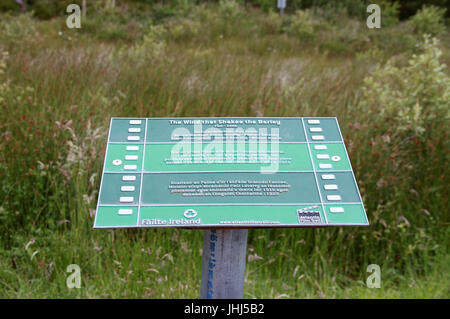 Atlantic Film Trail Gedenktafel am Kilmichael im County Cork Stockfoto