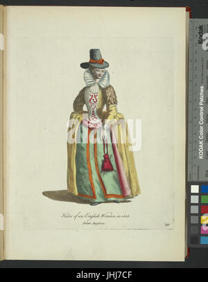 Gewohnheit und Engländerin im Jahre 1626. Dame Angloise (NYPL b14140320-1638448) Stockfoto