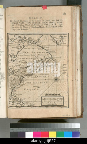 Des englischen Reiches in Amerika, Newfound-Land, Kanada, Hudsons Bay & c. in Plano (NYPL b15373388-1260989) Stockfoto