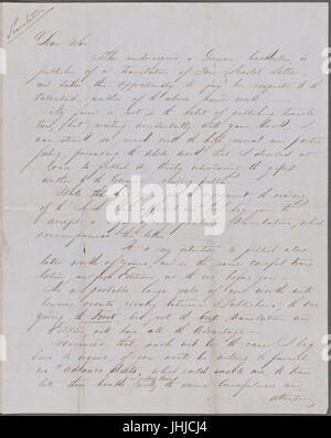 Klasing, A., Brief an NH. 3. Juni 1851. Übersetzung in unbekannter Hand (NYPL b15823745-5044676) Stockfoto