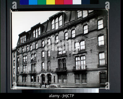 Älteste Wohnhaus in New York City, 142 East 18. Street, Manhattan (NYPL b13668355-482703) Stockfoto