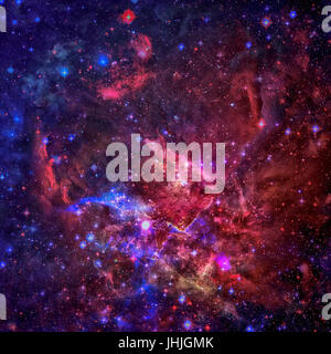 Schöne Nebel, Sterne und Galaxien. Elemente des Bildes von der NASA eingerichtet. Stockfoto