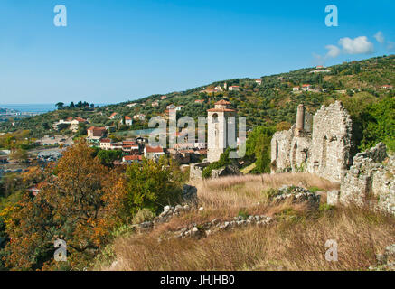 mittelalterliche Ruinen von Stari Bar in Montenegro Stockfoto