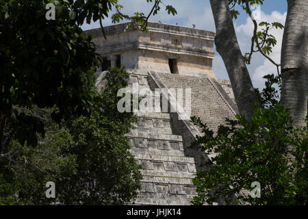 Chichén Itzá el Castillo Kukuklan Tempel, Acient Kultur, Mexiko Yucatan Stockfoto
