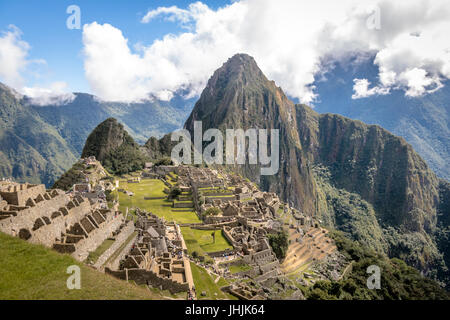 Inkaruinen Machu Picchu - Heiliges Tal, Peru Stockfoto