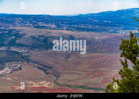 Der Blick aus dem Canyon Overlook im Dinosaur National Monument, Colorado Stockfoto