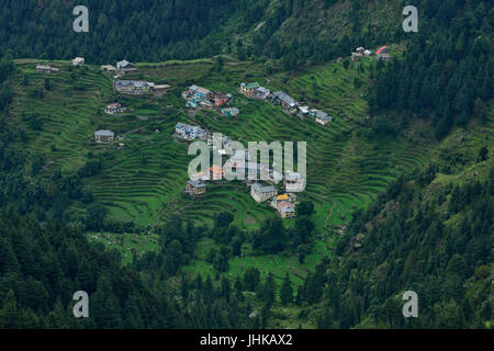 Residential Stadt Mitte Himalayan Hügel in der Nähe von Dalhousie Stockfoto