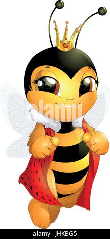 Schöne süße Biene Stock Vektor